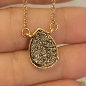 Druzy style necklace